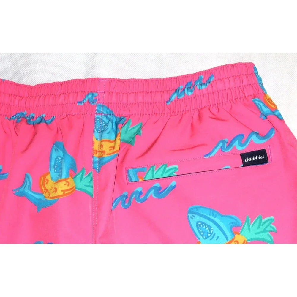 Chubbies The Pinerapple Floaters Men's Lined Swim Trunks Size Medium